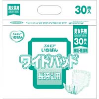 エルモアいちばん　ワイドパッド長時間用３０枚×８