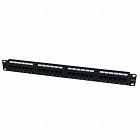 Ｃａｔ５／６　２４Ｐモジュラーパッチパネル　１Ｕ【取寄品】