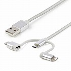 Ｌｉｇｈｔｎｉｎｇ‐ＵＳＢ　３ｉｎ１ケーブル　１ｍ