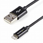 Ｌｉｇｈｔｎｉｎｇ‐ＵＳＢ変換ケーブル　２ｍ　黒【取寄品】