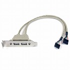 ＵＳＢ　２．０スロットプレートアダプタ　２ポート【取寄品】