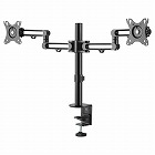 液晶モニタ多関節アーム　最大３２インチモニタ２画面【取寄品】