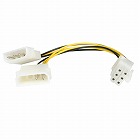 ペリフェラル電源‐ＰＣＩｅ電源ケーブル　４‐６ピン【取寄品】