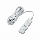 ほこり防止付きシャッタータップ　４個口　ＷＨ　５ｍ