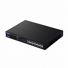 スイッチングハブ／１６ポート／電源内蔵／３年保証