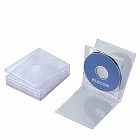 プラケース／２枚収納　５パック　ＰＰ　クリア