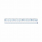 再生ＰＥＴすべり止め機能付直定規　１８ｃｍ