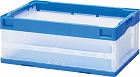 折りたたみコンテナ　ブルー　フタなし　３０Ｌ×１５