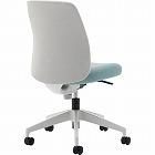 オプティローチェア　背Ｌグレー座ＷＨターコイズ白脚