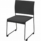 ループ脚チェア　ＢＯＮＵＭ　ブラック　４脚セット