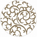 紙コースター　唐草（１００枚入）　１２８０６　茶