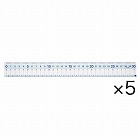 再生ＰＥＴすべり止め機能付直定規　３０ｃｍ×５