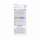 ２ウェイカラーマーカー　マークタス　５本セット