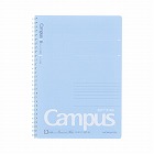 キャンパスソフトリング（ドット罫）セミＢ５　青