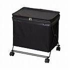 キャスター付きかばんカゴ　フタ付×３