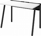 リーンデスク　Ｄ６００Ｗ１０００　黒脚　ＷＨ