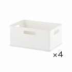 ナチュラ　インボックスＳ白×４