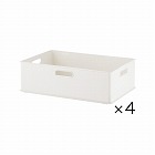 ナチュラ　インボックスＭ白×４