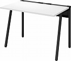 リーンデスク　Ｄ７００Ｗ１０００　黒脚　ＷＨ