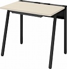 リーンデスク　引出付　Ｄ６００Ｗ８００　黒脚　ＮＡ