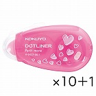 ドットライナープチモアハート使い切り強粘着×１１