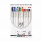 ユニボールＯＮＥ　０．３８ｍｍ　８色セット