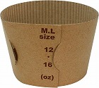 カップスリーブ１００枚茶