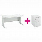 セット品インベント７００平１４００ワゴン３段ＷＨ