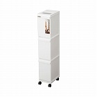 ユニード　多段スリムペール３段　ホワイト