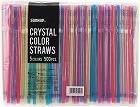 クリスタルカラーストロー（５色アソート）５００本入