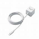 ライトニングケーブル一体ＡＣ充電器／２．０ｍ／ＷＦ