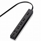 電源タップ　超強力磁石　６個口（内３ピン１）　１ｍ