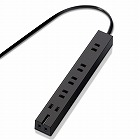 電源タップ　超強力磁石　６個口（内３ピン１）　３ｍ