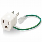 日本用変換プラグ　Ａタイプ　ホワイト