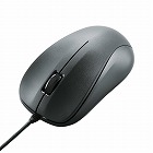 光学式有線マウス　Ｍサイズ　３ボタン　ブラック