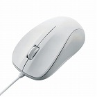 光学式有線マウス　Ｍサイズ　３ボタン　ホワイト