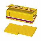 ポストイット　強粘着７５×７５ラインノート黄１０冊