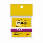 ポストイット　強粘着７５×７５　ラインノート黄１冊