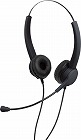 快適スクールヘッドセット　両耳　３．５ｍｍプラグ黒