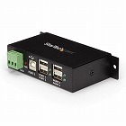 ＵＳＢ　２．０ハブ　４ポート　産業用　ＥＳＤ保護【取寄品】