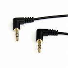 オーディオケーブル　３．５ｍｍ　両端Ｌ型　３０ｃｍ【取寄品】