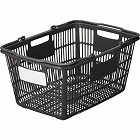 タイトルが書けるカラーバスケット深型　グレー