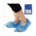 使い捨てビニール製靴カバー　ブルー