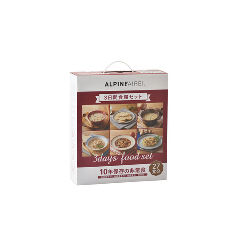 アルパインエア（3日間食糧セット・9缶入り）