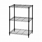 カラーメタルラック　幅５５０×高８００　ブラック