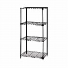 カラーメタルラック　幅５５０×高１２３０　ブラック