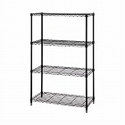 カラーメタルラック　幅７５０×高１２３０　ブラック