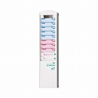 抗菌仕様タイムカードラック　１０人用　白