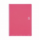 ソフトリングノート（ドット入り罫線）セミＢ５　薄桃