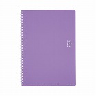ソフトリングノート（ドット入り罫線）セミＢ５　紫